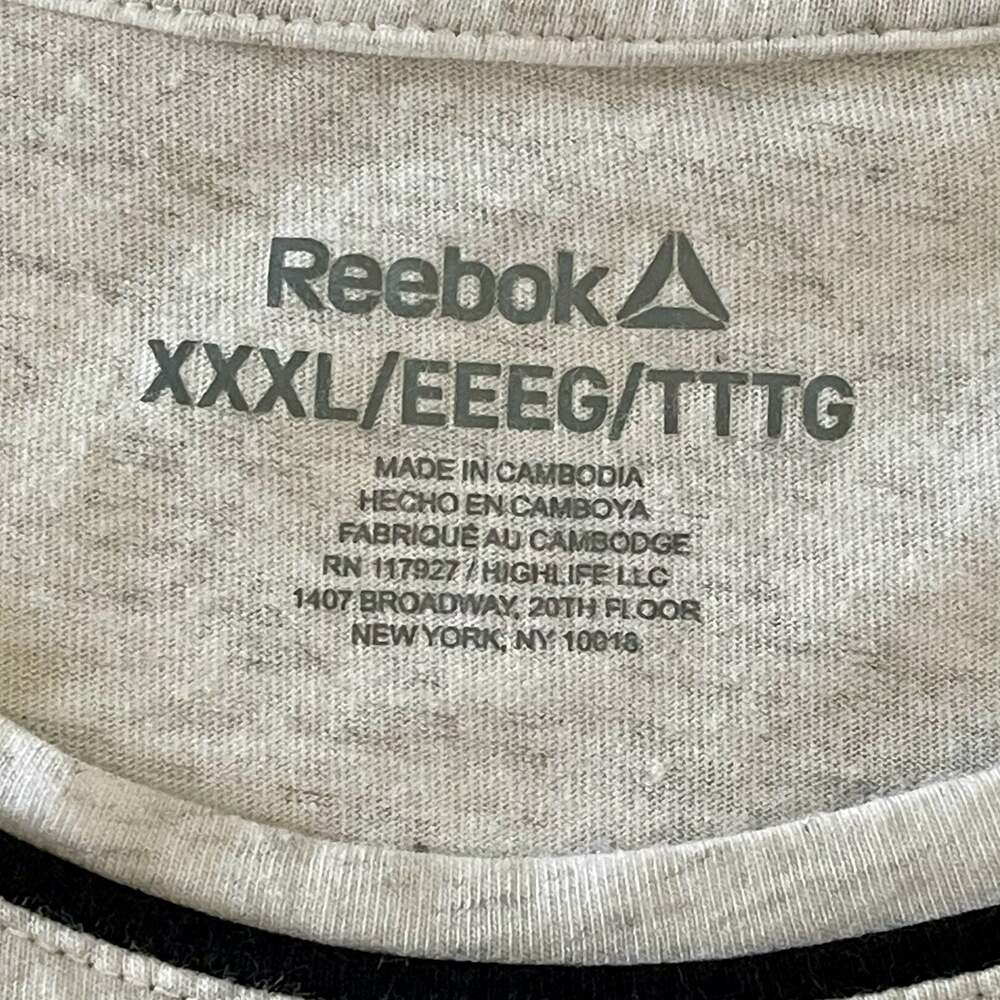 Reebok Heritage Graphic Tee Delta Logo Heather Grey T-Shirt XXXL - Picture 2 of 2